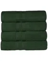 Superior Cotton Highly Absorbent Solid Assorted 8pc Quick-drying Towel Set In Green