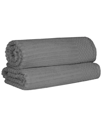 SUPERIOR SUPERIOR COTTON HIGHLY ABSORBENT SOLID AND CHECKERED BORDER BATH SHEET SET
