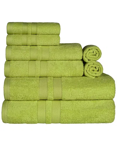 SUPERIOR SUPERIOR COTTON HIGHLY ABSORBENT SOLID ASSORTED 8PC QUICK-DRYING TOWEL SET
