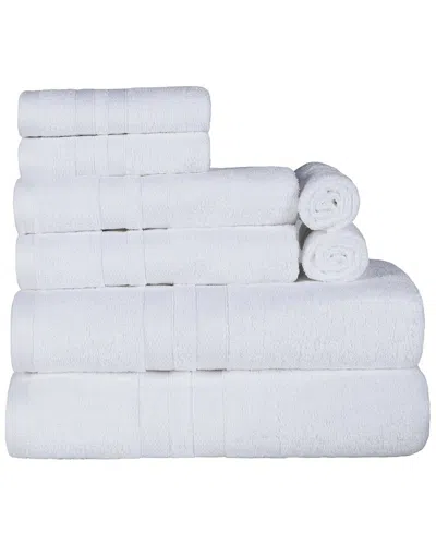SUPERIOR SUPERIOR COTTON HIGHLY ABSORBENT SOLID ASSORTED 8PC QUICK-DRYING TOWEL SET