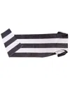 Superior Cotton Standard Size Cabana Stripe Chaise Lounge Chair Cover In Charcoal