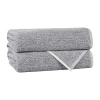 Superior Destin Collection | 80% Cotton 20% Viscose 2-pc. Quick Dry Bath Towel In Black