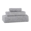 Superior Destin Collection | 80% Cotton 20% Viscose 3-pc. Quick Dry Solid Bath Towel Set In Black