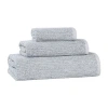 Superior Destin Collection | 80% Cotton 20% Viscose 3-pc. Quick Dry Solid Bath Towel Set In Blue