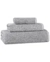 Superior Destin Medium Weight Solid Ribbed 3pc Towel Set