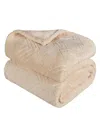 Superior Diamond Flannel Fleece Plush Ultra-soft Blanket, King In Cream