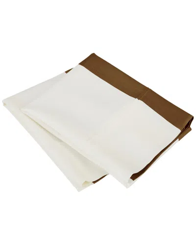 Superior Discontinued  600 Thread Count Cotton Rich Cabana Bold Stripe Pillowcases In White