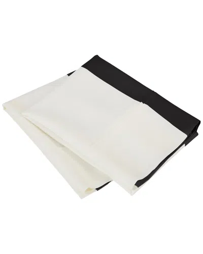 Superior Discontinued  600 Thread Count Cotton Rich Cabana Bold Stripe Pillowcases In White