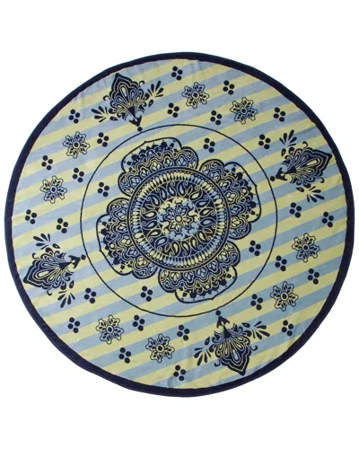 Superior Bohemian Rangoli Round Beach Towel