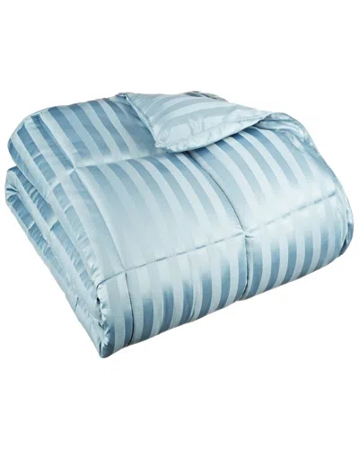 Superior Discontinued  Down Alternative Stripes Comforter In Blue