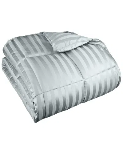 Superior Discontinued  Down Alternative Stripes Comforter In Gray