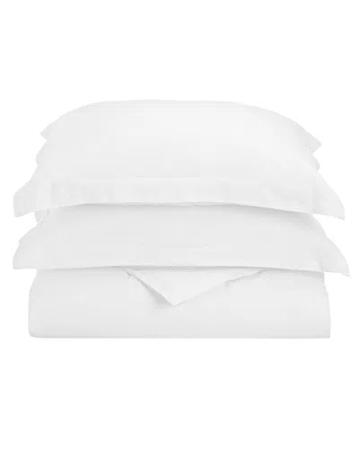 Superior Solid Wrinkle-free Soft Button Closure Sateen Weave Duvet Cover Set