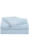 Superior Solid Wrinkle-resistant Deep Pocket Soft Sateen Weave Sheet Set In Blue