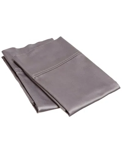 Superior Dnu  800 Thread Count Egyptian Cotton Pillowcases In Gray