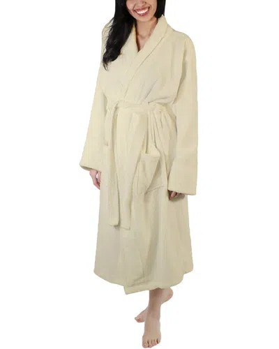 Superior Dnu  Women's Turkish Cotton Terry Ultra-plush And Absorbent Long Bathrobe