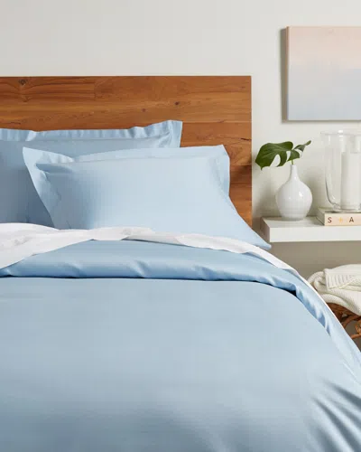 Superior Do Not Use  800tc 100% Egyptian Cotton Solid Duvet Cover Set In Blue