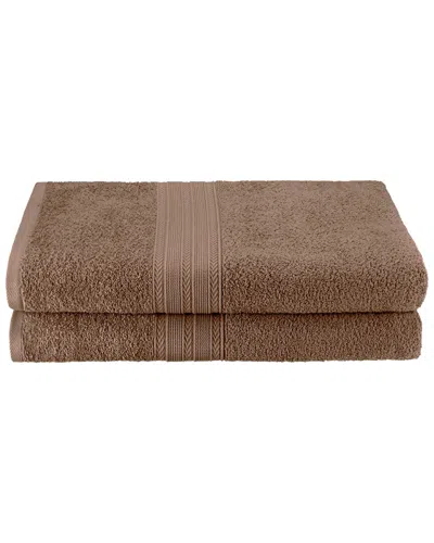 Superior Eco Friendly 2pc Bath Cotton Sheet Set In Brown
