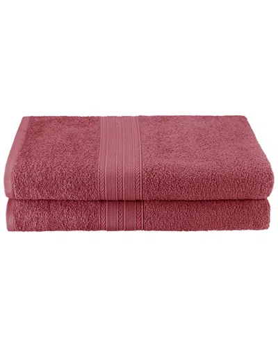Superior Eco Friendly 2pc Bath Cotton Sheet Set In Pink