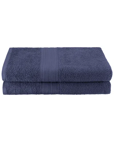 SUPERIOR SUPERIOR ECO-FRIENDLY 2PC SOLID BATH SHEET COTTON TOWEL SET
