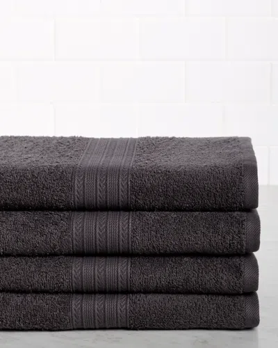 Superior Eco-friendly 4pc Solid Bath Towel Set