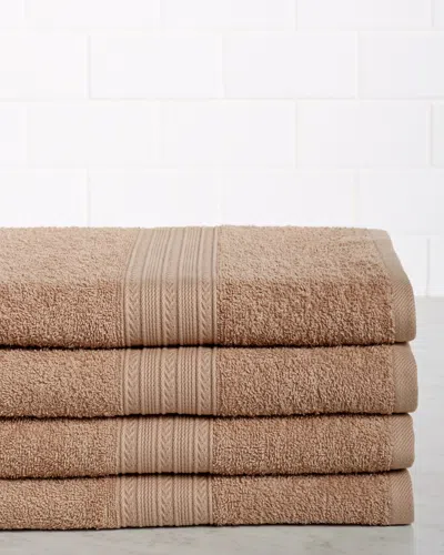 Superior Eco-friendly 4pc Solid Bath Towel Set