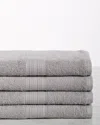 Superior Eco-friendly 4pc Solid Bath Towel Set