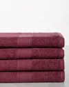 Superior Eco-friendly 4pc Solid Bath Towel Set