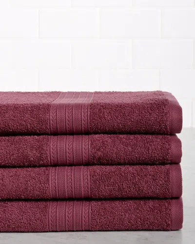 Superior Eco-friendly 4pc Solid Bath Towel Set