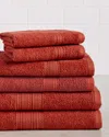 Superior Eco-friendly 6pc Solid Absorbent Towel Set
