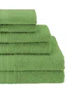 Superior Eco-friendly 6pc Solid Absorbent Towel Set