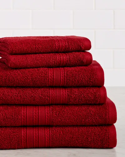 Superior Eco-friendly 6pc Solid Absorbent Towel Set