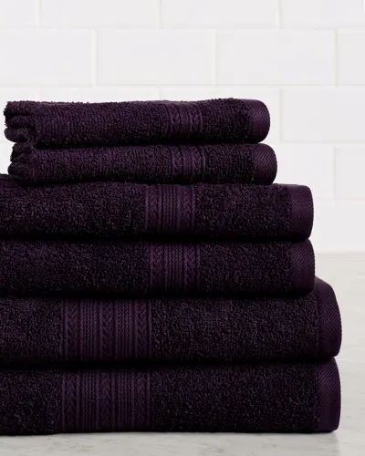 Superior Eco-friendly 6pc Solid Absorbent Towel Set
