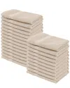 Superior Eco-friendly Absorbent 24pc Face Towel Set