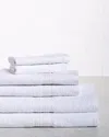 Superior Eco-friendly Ringspun 6pc Solid Towel Set