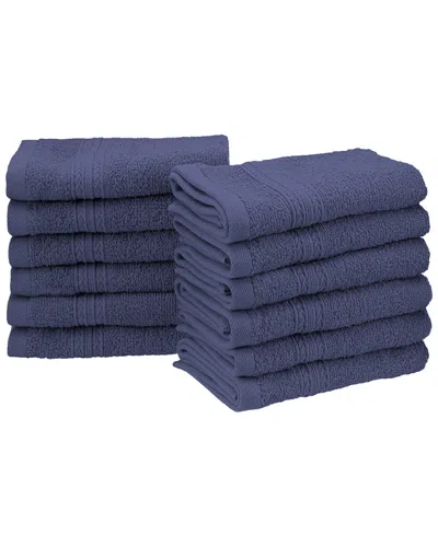 Superior Eco-friendly 12pc Solid Face Cotton Towel Set