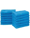 Superior Eco-friendly 12pc Solid Face Cotton Towel Set