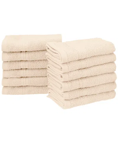 Superior Eco-friendly 12pc Solid Face Cotton Towel Set