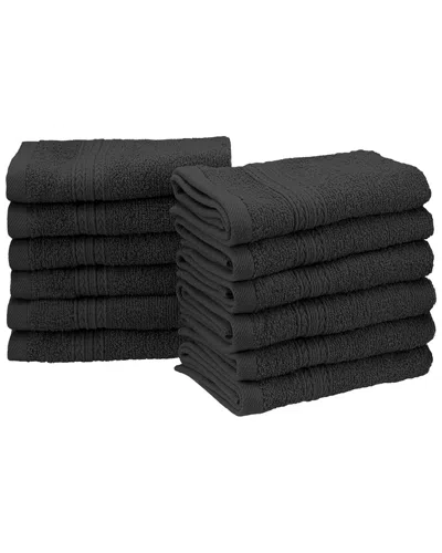 Superior Eco-friendly 12pc Solid Face Cotton Towel Set