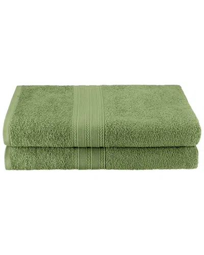 Superior Eco-friendly 2pc Solid Bath Sheet Cotton Towel Set