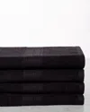 Superior Eco-friendly 4pc Solid Bath Cotton Towel Set