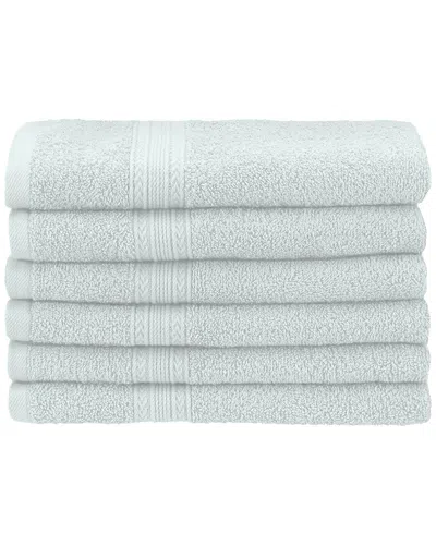 Superior Eco-friendly 6pc Solid Hand Cotton Towel Set