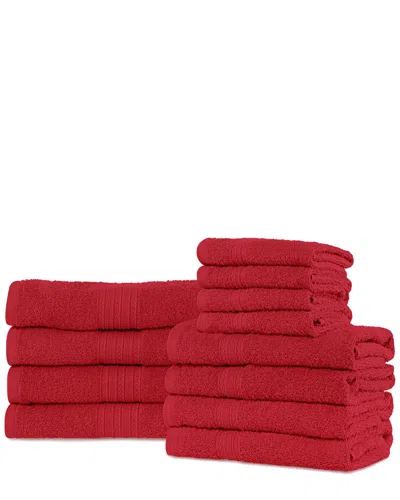 Superior Eco-friendly Absorbent 12pc Cotton Towel Set