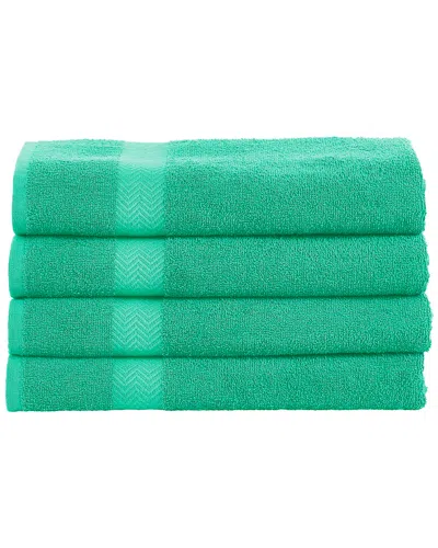 Superior Eco-friendly Absorbent 4pc Bath Cotton Towel Set