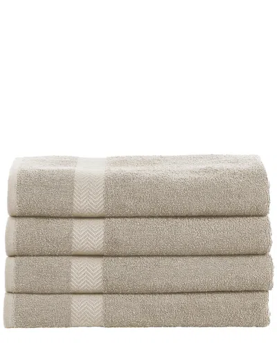 Superior Eco-friendly Absorbent 4pc Bath Cotton Towel Set