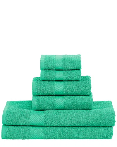 Superior Eco-friendly Absorbent 6pc Cotton Towel Set