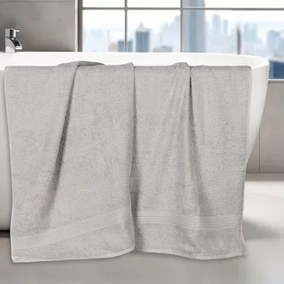 Superior Eco-friendly Cotton 2pc Bath Sheet 2-pc. Quick Dry Bath Towel Set In Gray