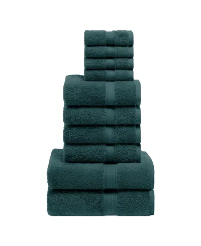 Superior Egyptian Cotton 10-pc. Towel Set In Blue