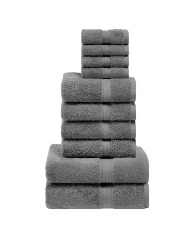 Superior Egyptian Cotton 10-pc. Towel Set In Gray