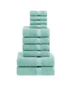 Superior Egyptian Cotton 10-pc. Towel Set In Blue
