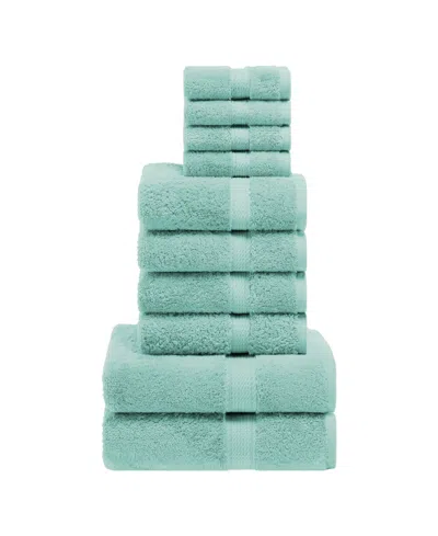 Superior Egyptian Cotton 10-pc. Towel Set In Green